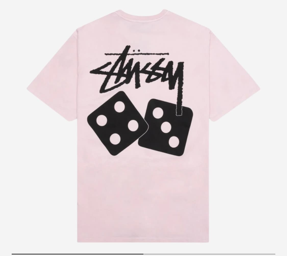 Stussy Dice Pigment Dyed T-Shirt Blush  상품이미지2