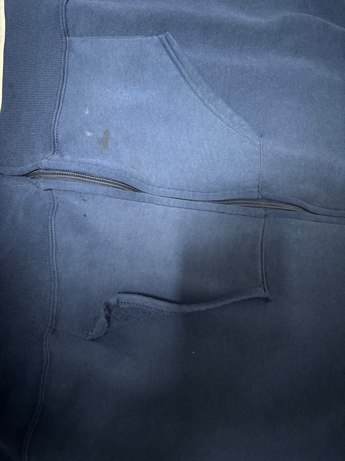 빈티지 러셀 후드집업 네이비 상품이미지2