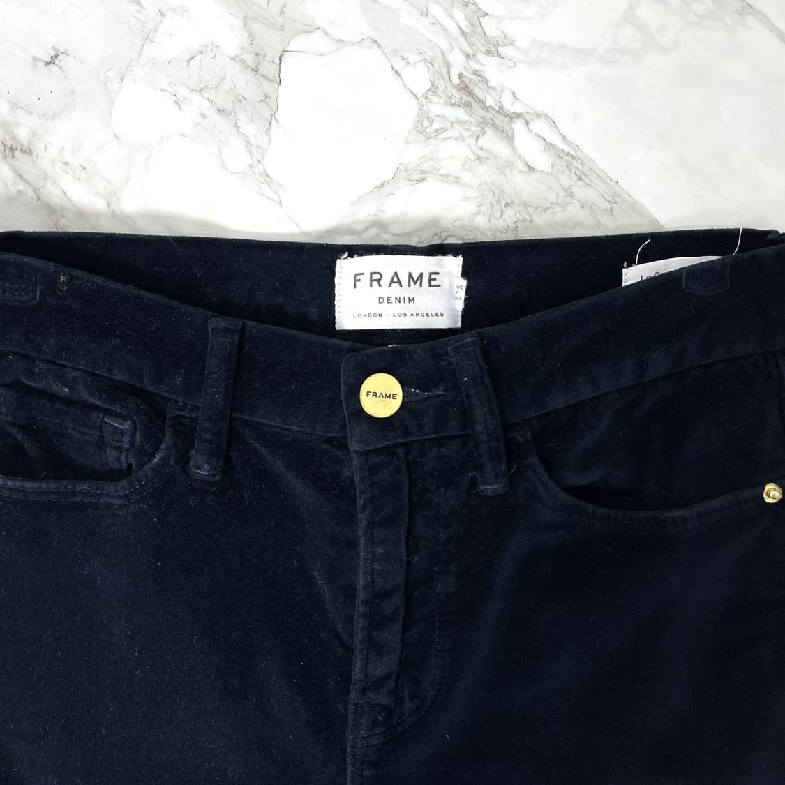 FRAME 프레임 부츠컷 벨벳 바지 (허리24-25) 상품이미지4