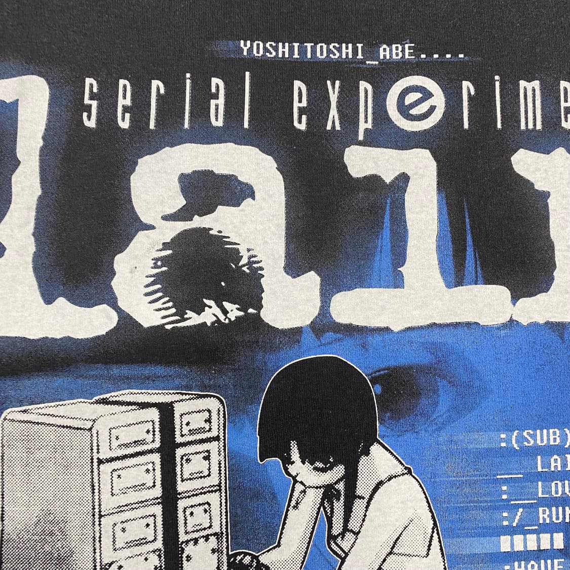 시리얼 익스페리먼츠 레인 부틀렉 애니메이션 티셔츠 애니티 상품이미지5