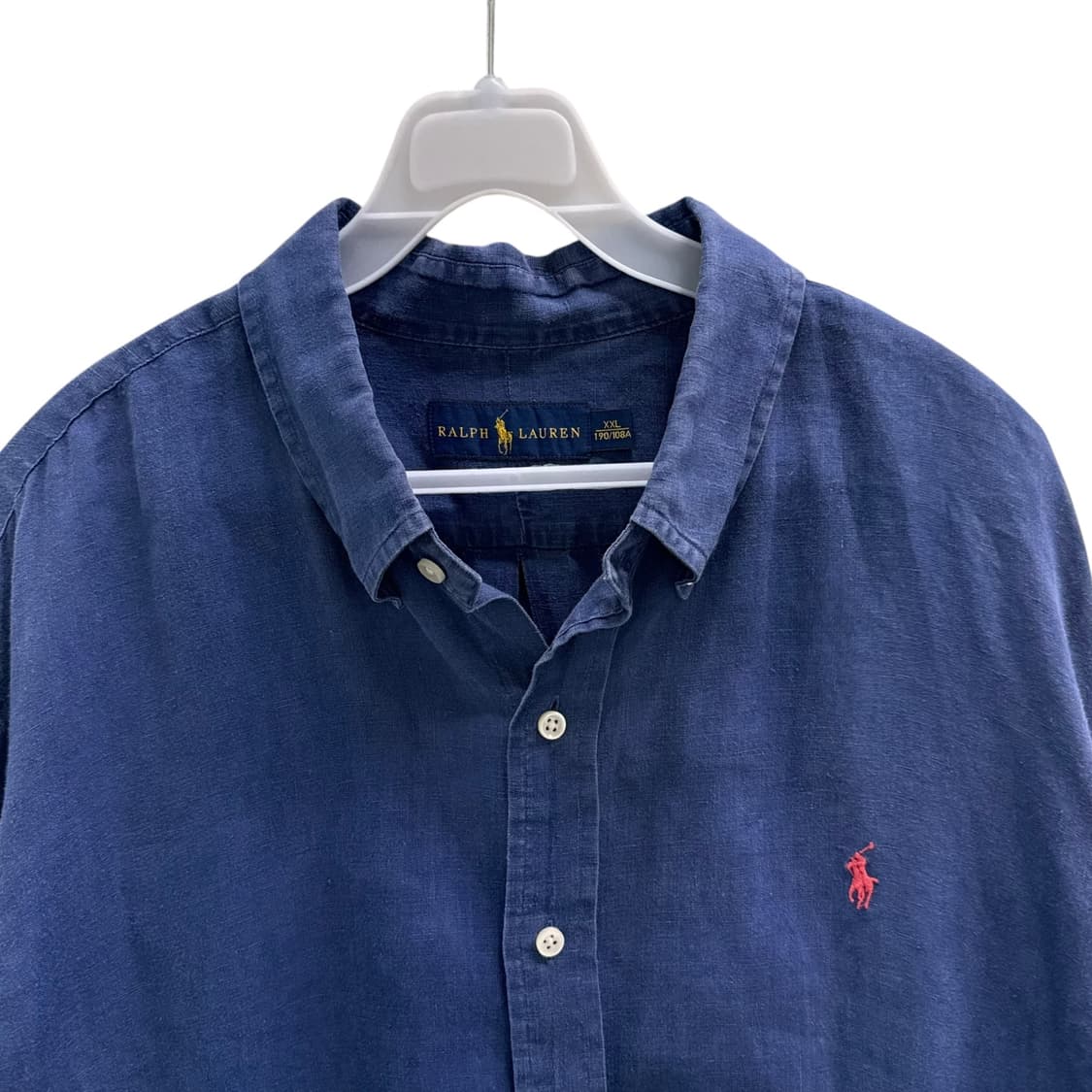 [XXL] 폴로 네이비 린넨 셔츠 상품이미지5