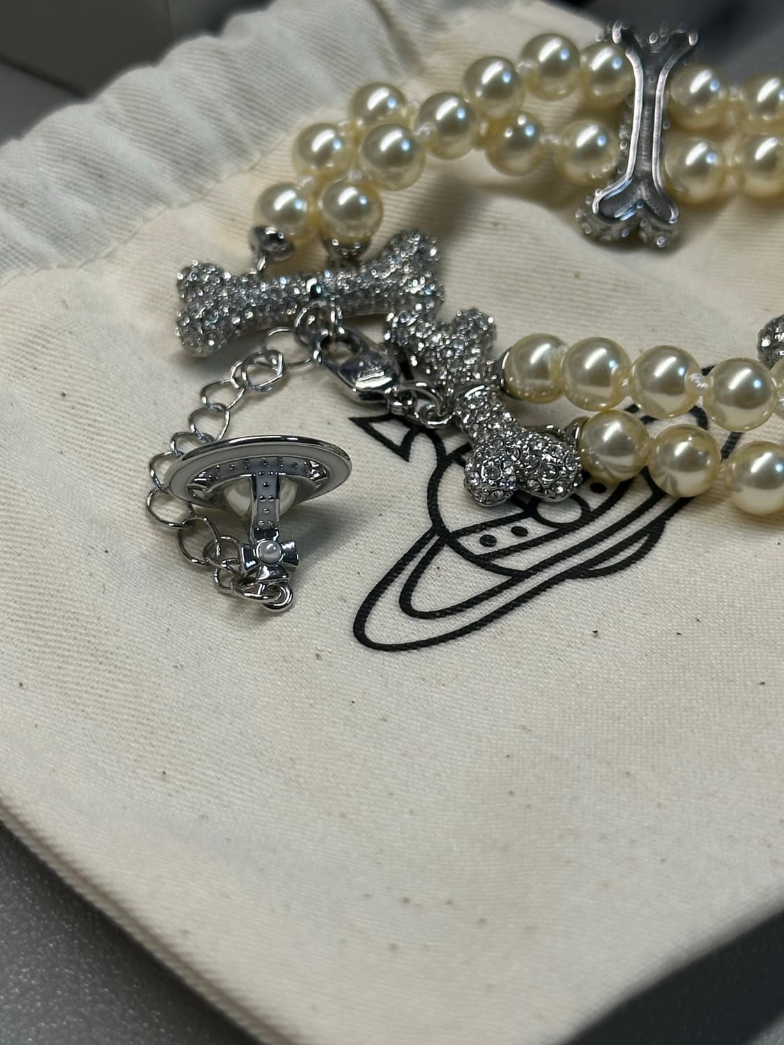 비비안웨스트우드 Faustine 펄 브레이슬릿 상품이미지4