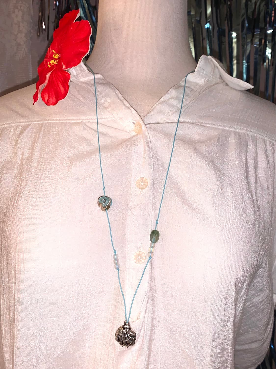 Shell of reverie 목걸이 ( 조개목걸이 여름목걸이원석목걸이) 상품이미지2