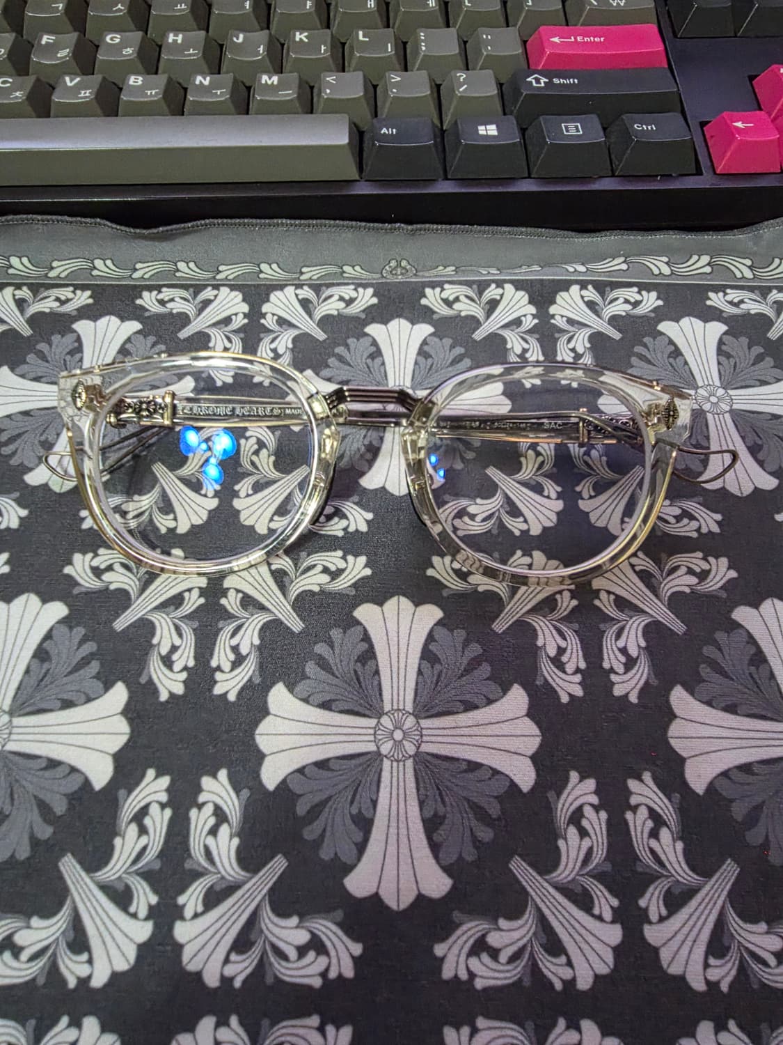 크롬하츠 SAC 삭 클리어 실버 안경 상품이미지1