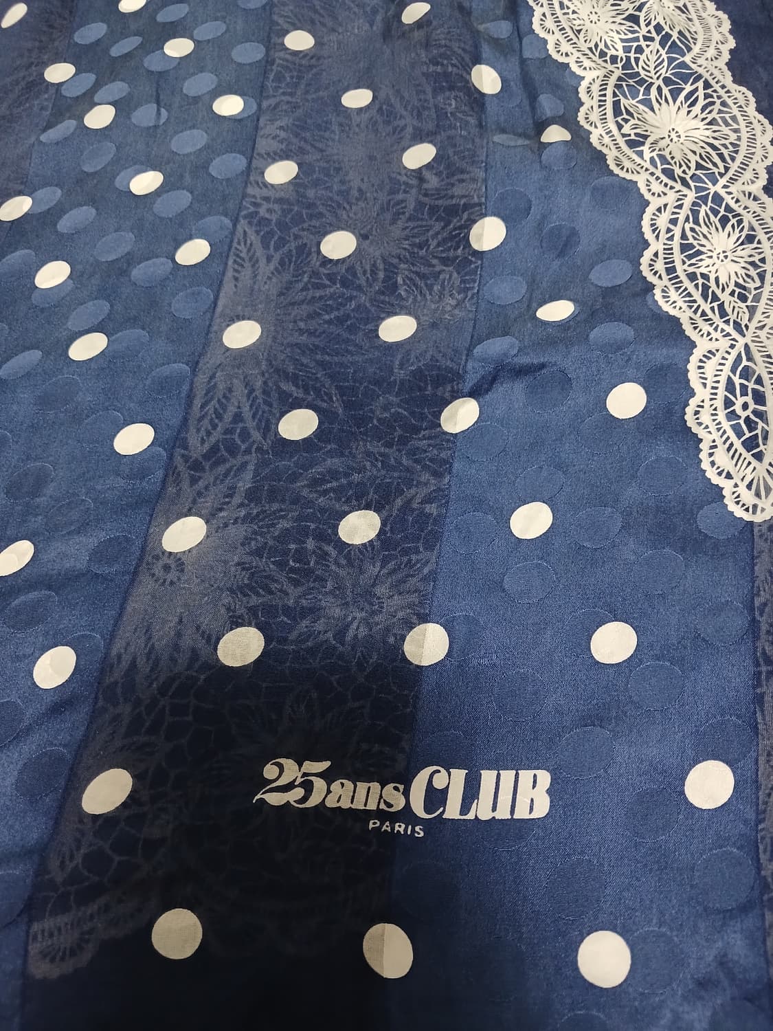 25ans CLUB PARIS 도트 실크 스카프 상품이미지2
