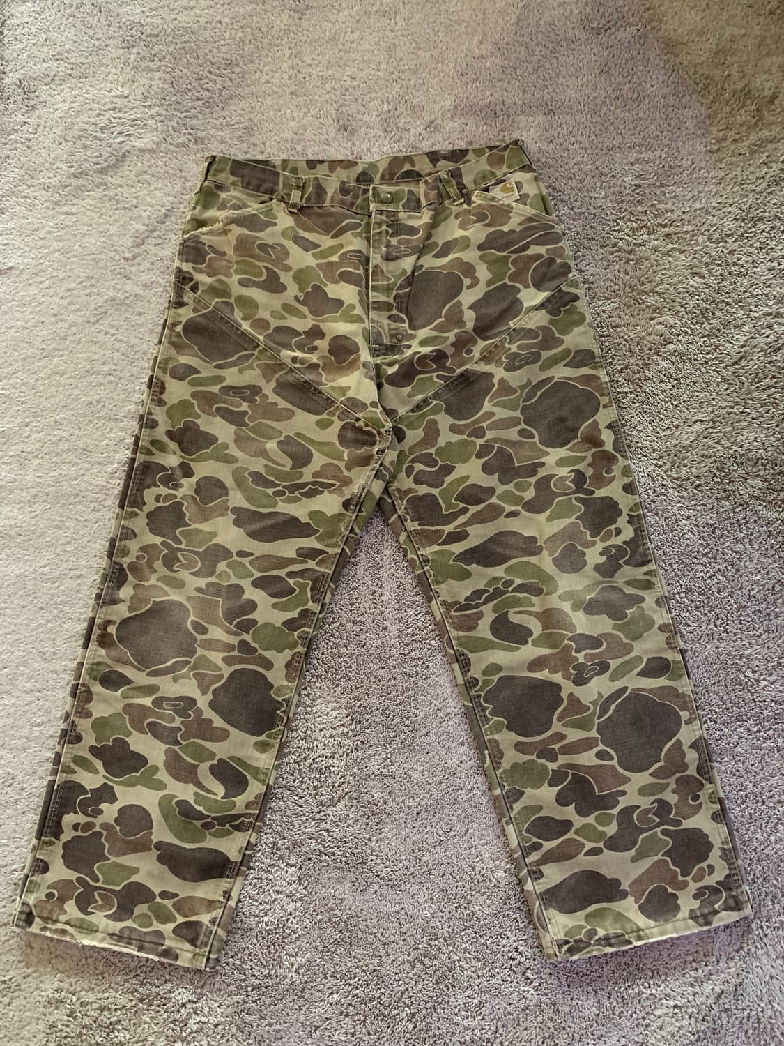 made in usa 70s carhartt camo 칼하트 카모 팬츠 상품이미지1