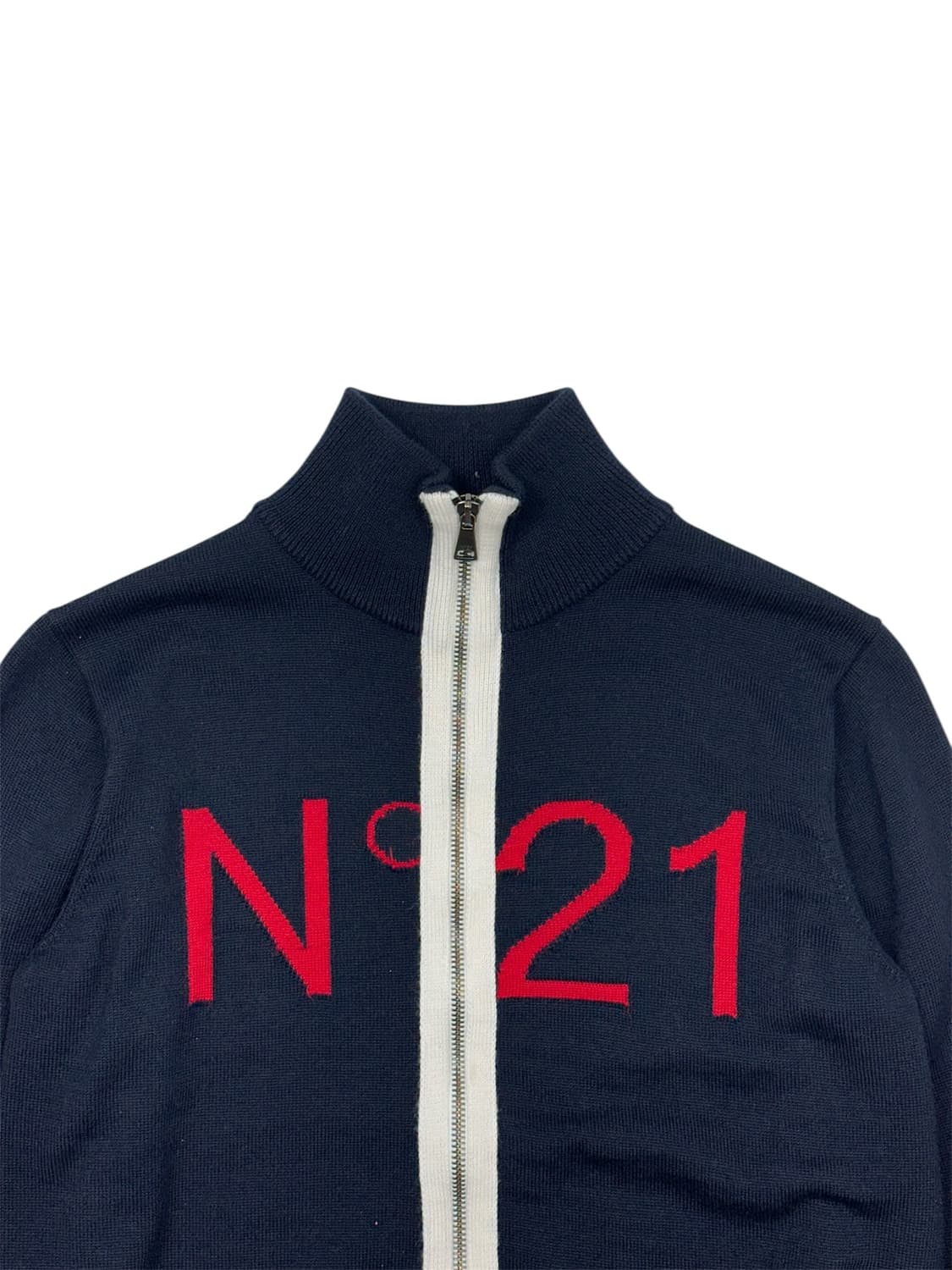 N°21 로고 니트 집업 상품이미지3