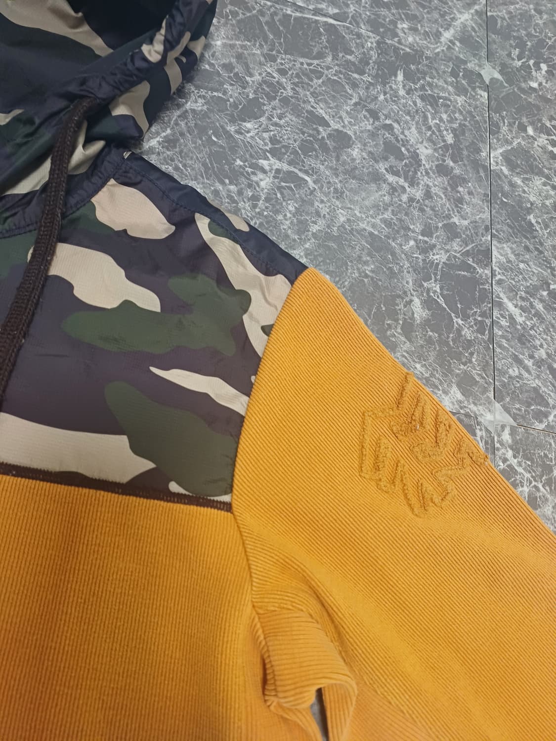 코오롱스포츠 카모 배색 후드티 M사이즈 (캐주얼/아웃도어) 상품이미지5