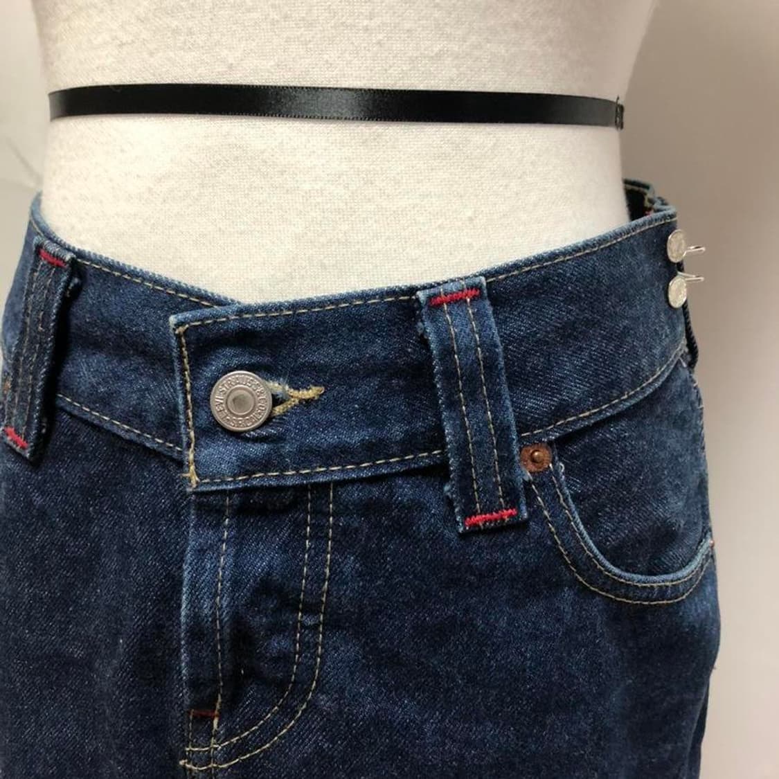 빈티지 리바이스 청스커트 치마 구제 y2k 키치 펑크 상품이미지1