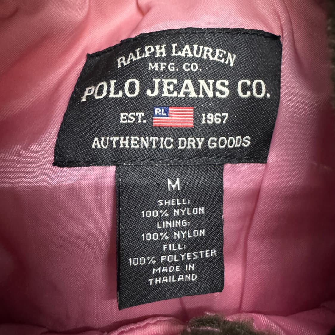 폴로 Y2K 퍼 크롭 항공 자켓 핑크 상품이미지5