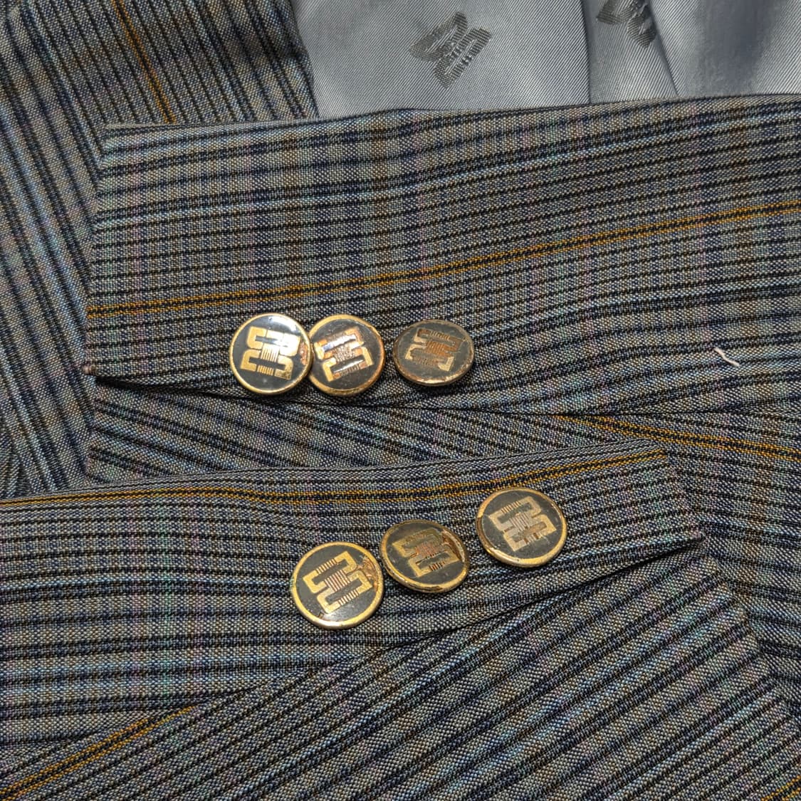 Daks 닥스 올드 빈티지 체크 싱글 블레이저 자켓 상품이미지8