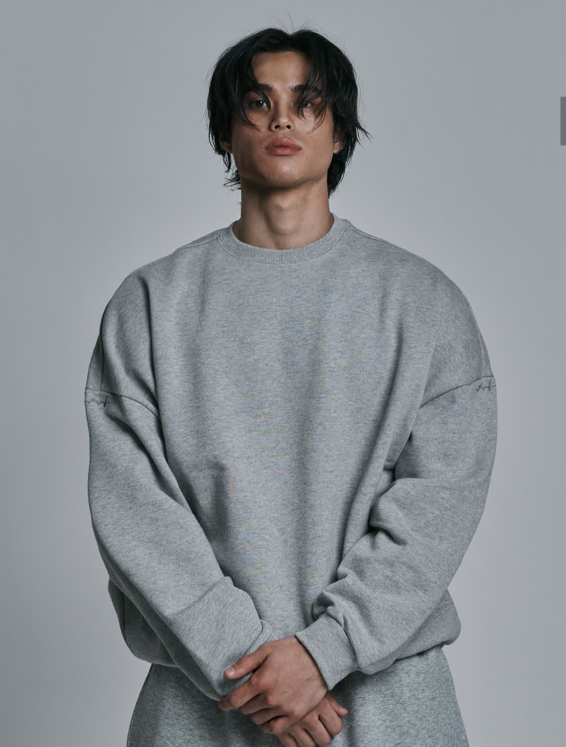 JELEVE(제이엘브) 벌룬핏 베이직 맨투맨 상품이미지6