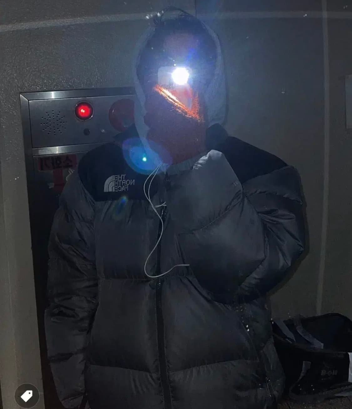 노스페이스 패딩 화이트라벨 노벨티 눕시 다운 자켓 라이트카키 상품이미지7