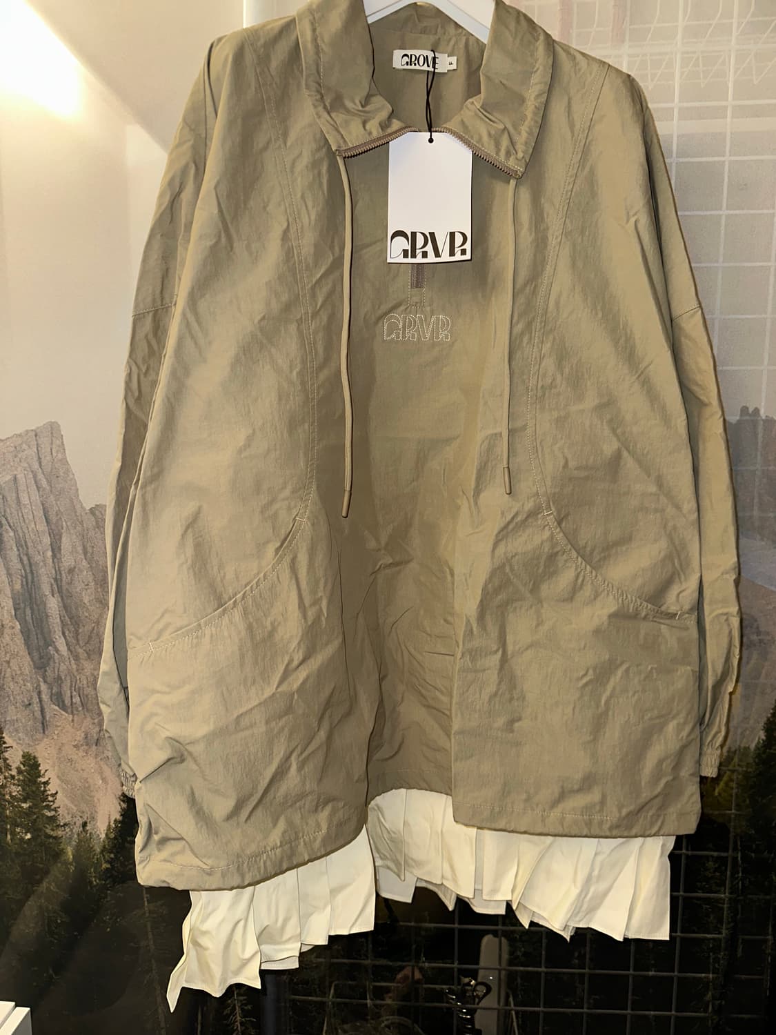 GROVE 그로브 아노락 스커트 탈부착 새상품 상품이미지5