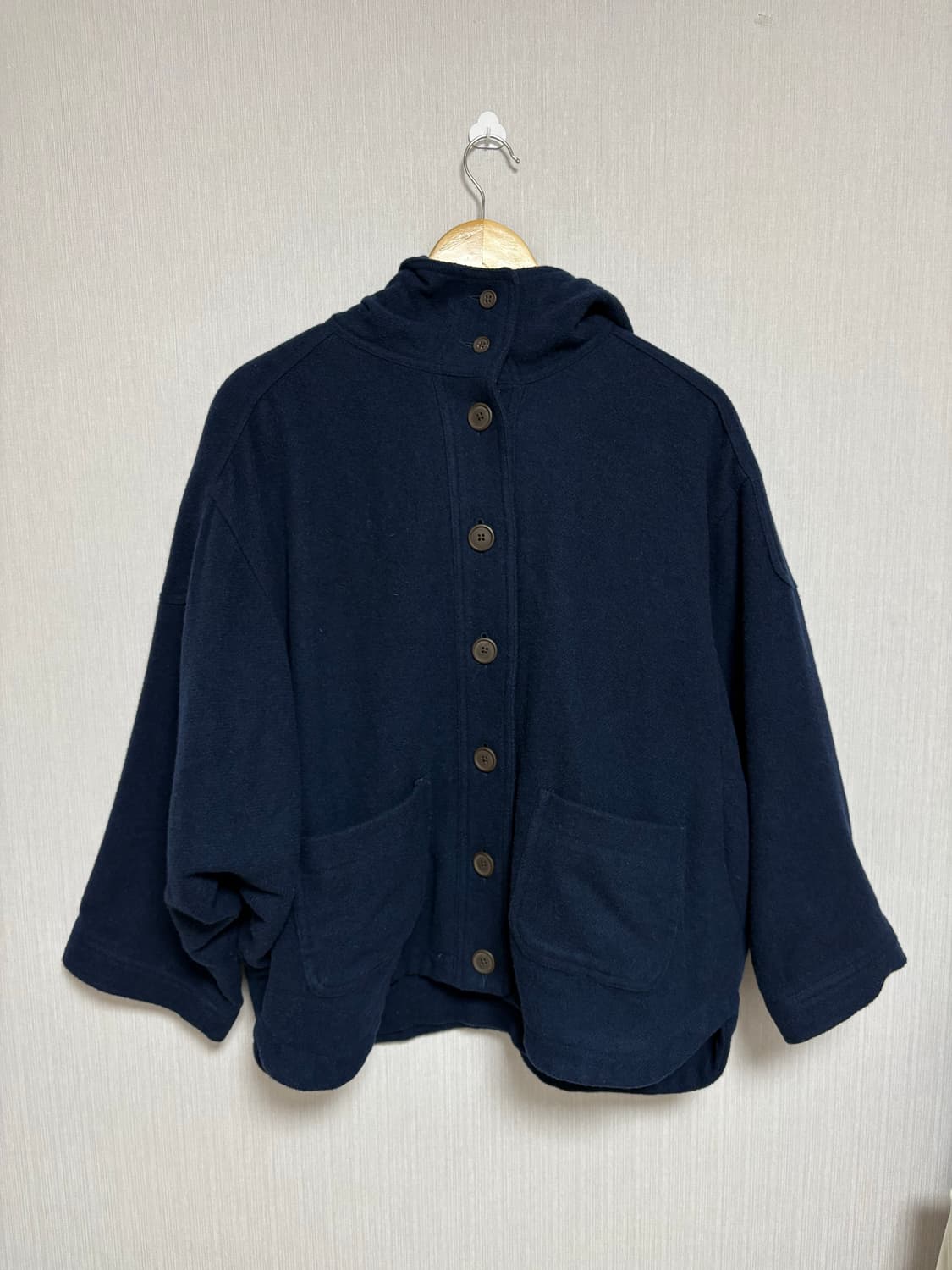 사만사모스 네이비 후드 코트 상품이미지6