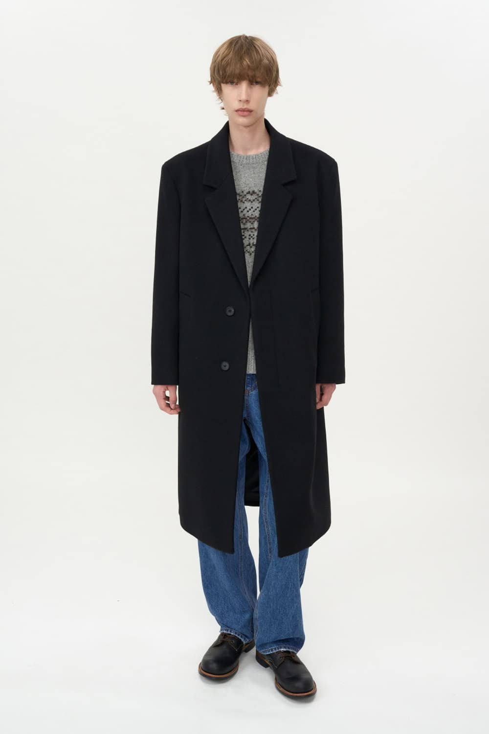 인사일런스 / 캐시미어 울 싱글코트 상품이미지1