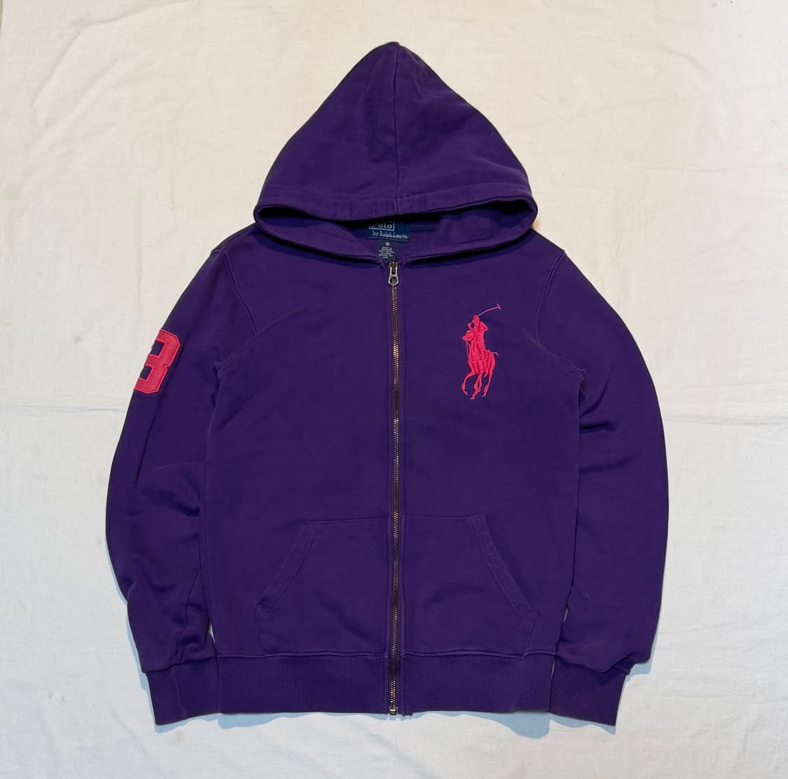 폴로 랄프로렌 빅포니 후드집업 퍼플 상품이미지1