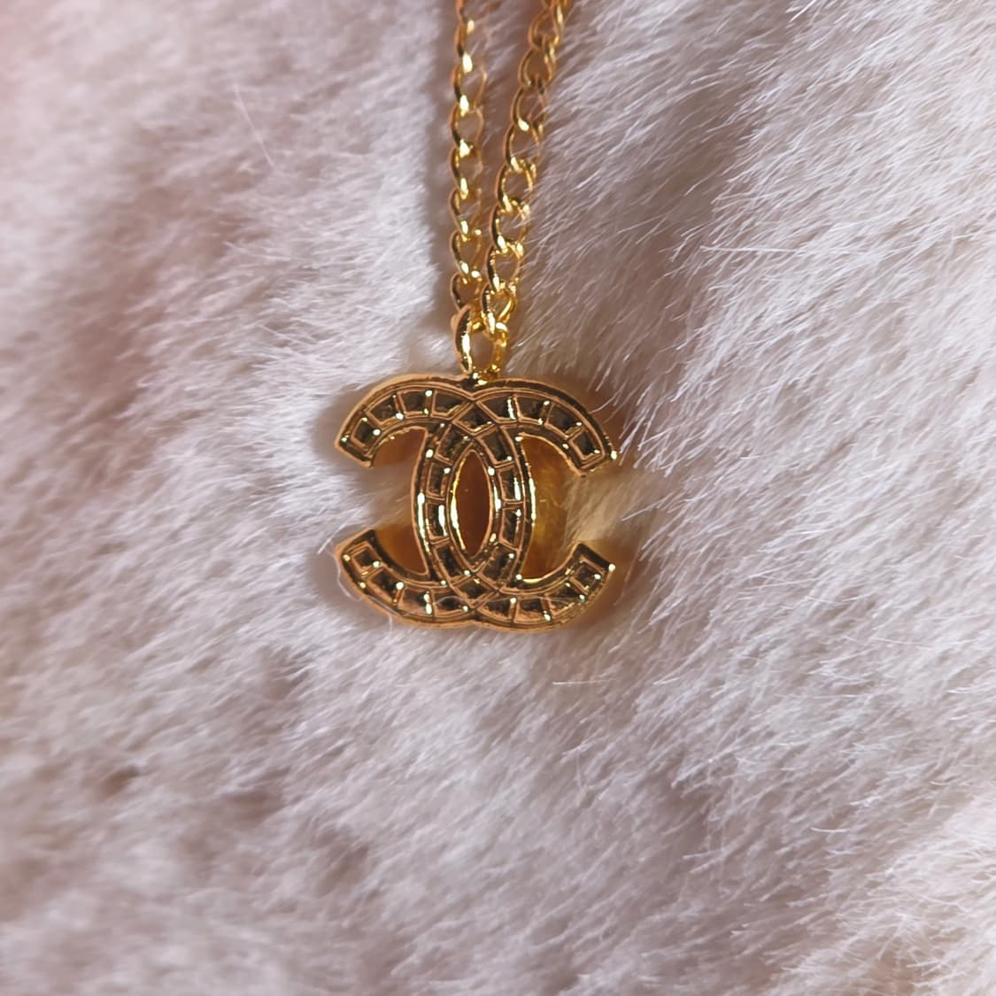 샤넬 빈티지 cc로고 금장 목걸이 상품이미지1