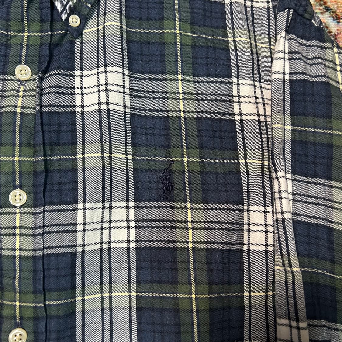 [XL] 90s 폴로 랄프로렌 블레어 핏 체크셔츠 상품이미지2