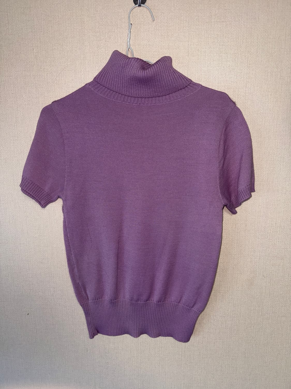 빈티지 터틀넥 반팔 니트 상품이미지2