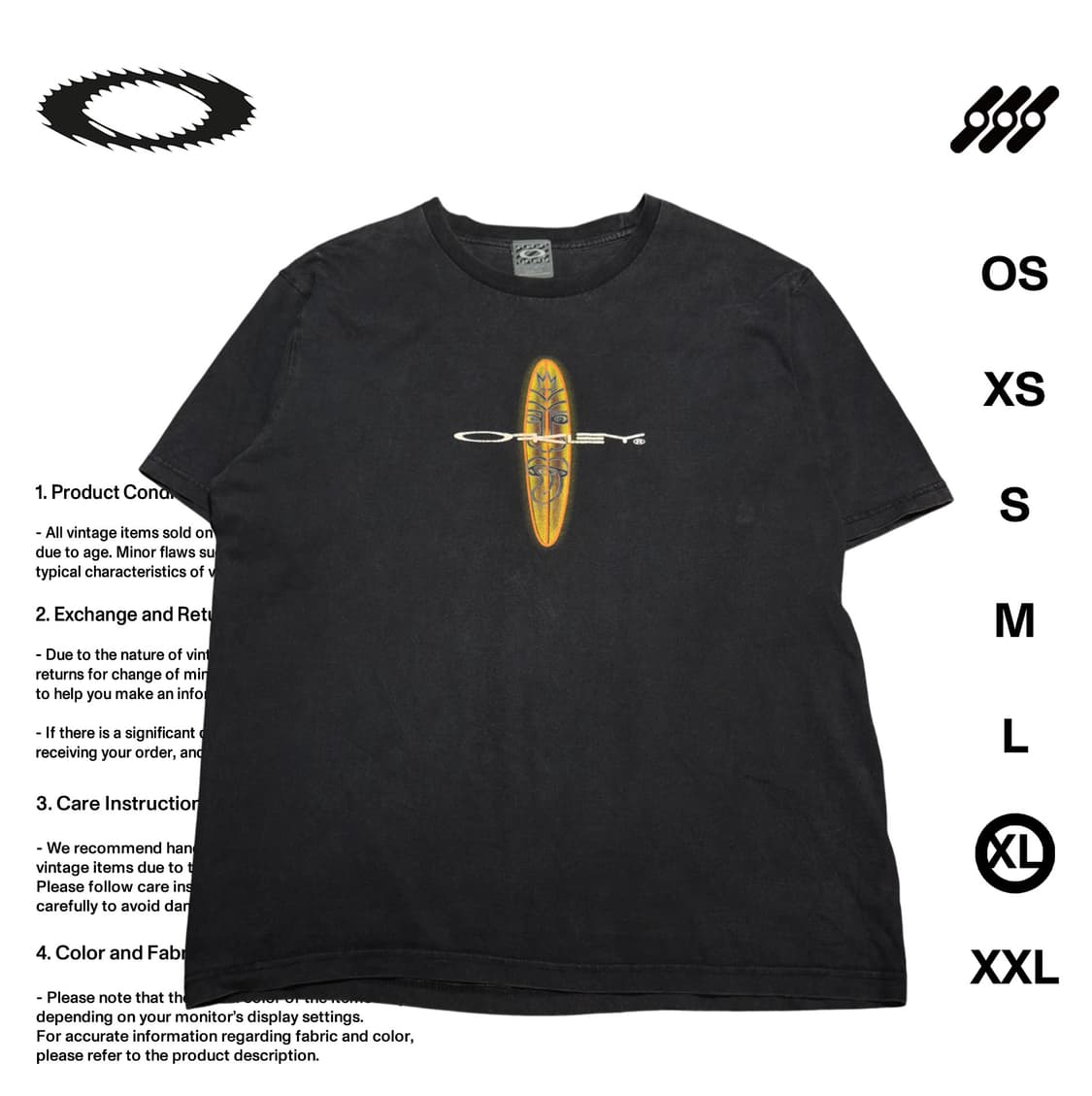 오클리 소프트웨어 XL사이즈 티셔츠 상품이미지1
