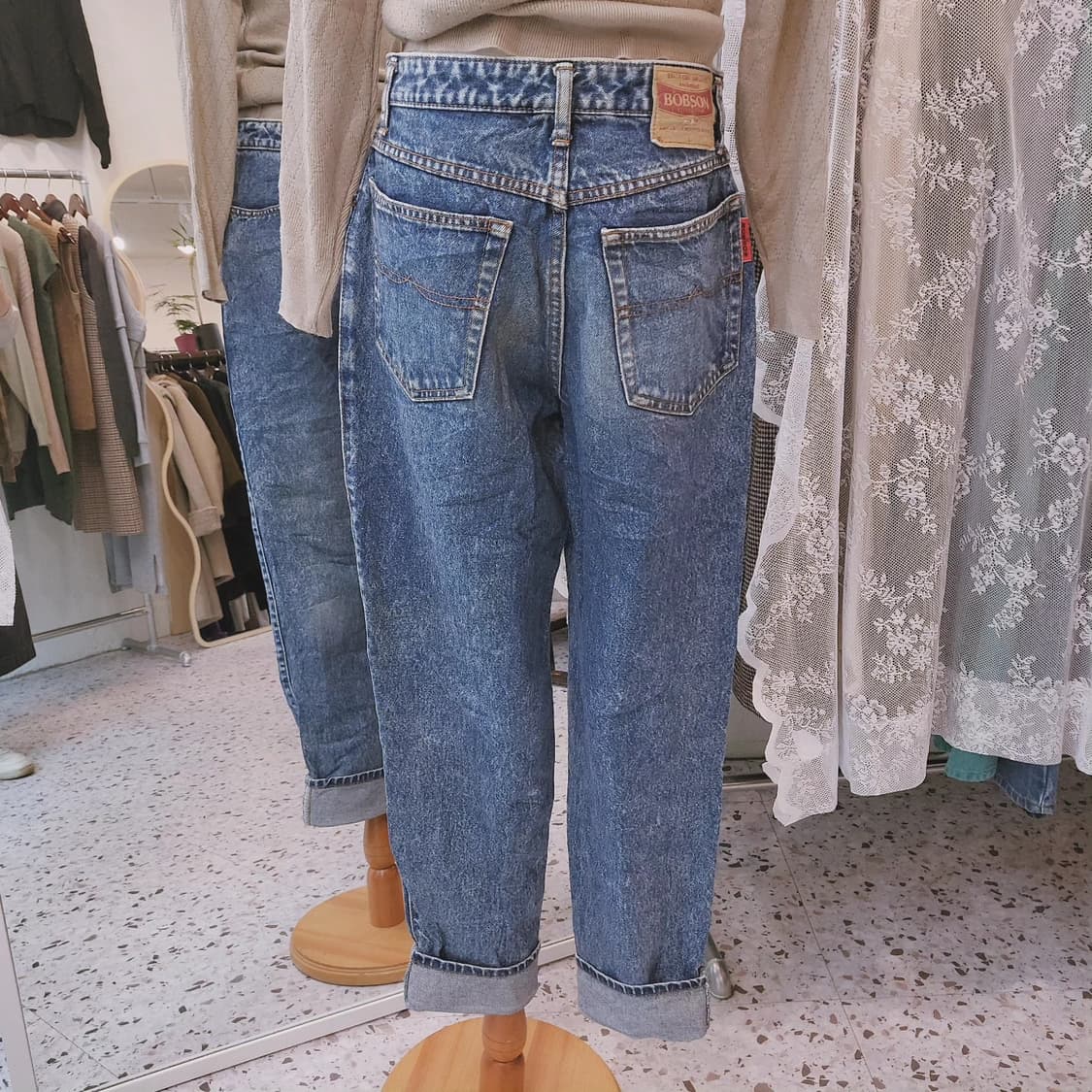 Bobson 빈티지워싱 데님팬츠 상품이미지8