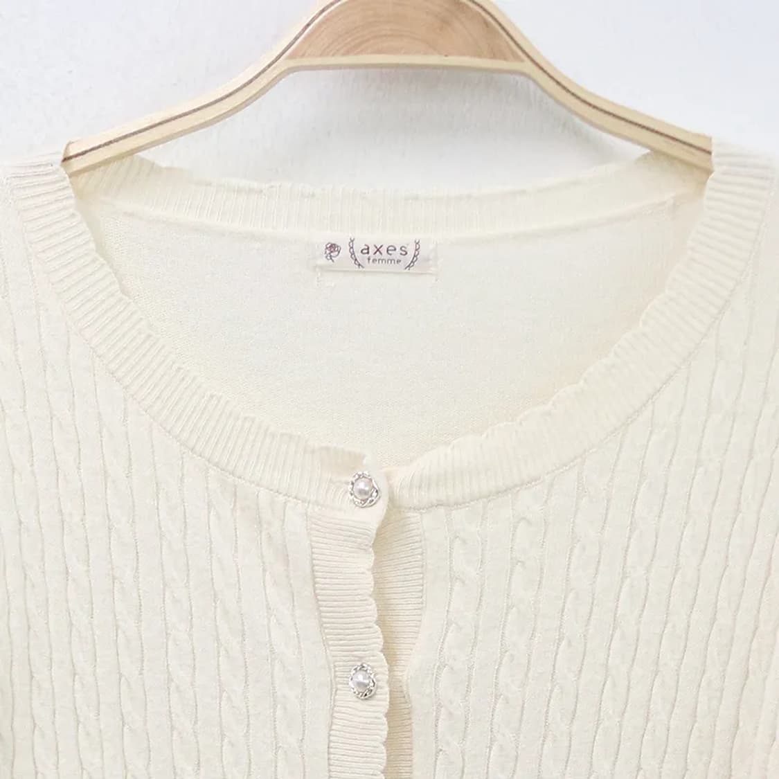 액시즈팜 꽈배기 가디건 66504 상품이미지5