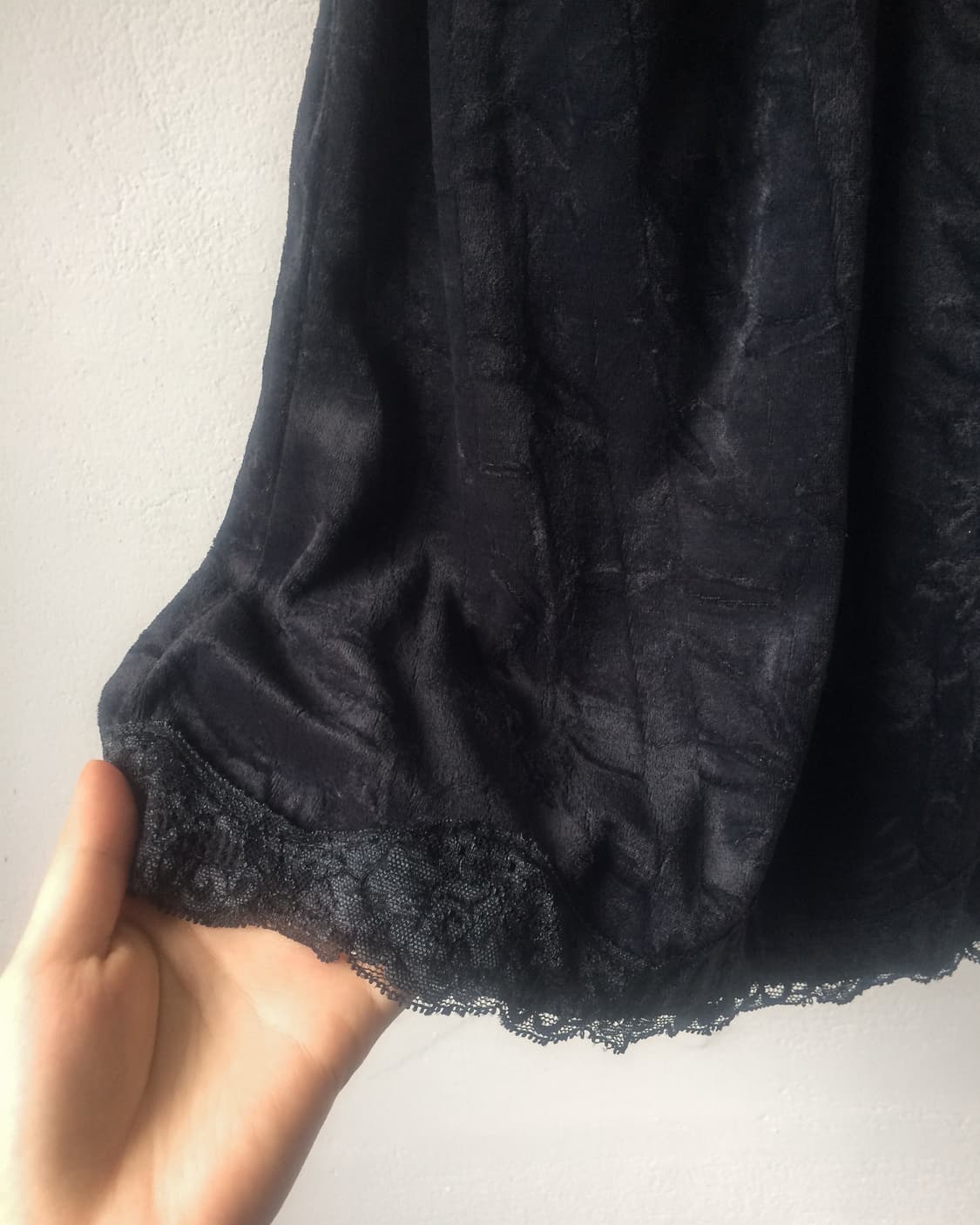 Lace point velvet sleeveless 상품이미지4