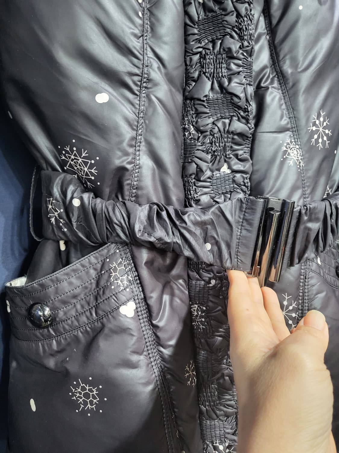 폭스 덕다운 벨트패딩 상품이미지6