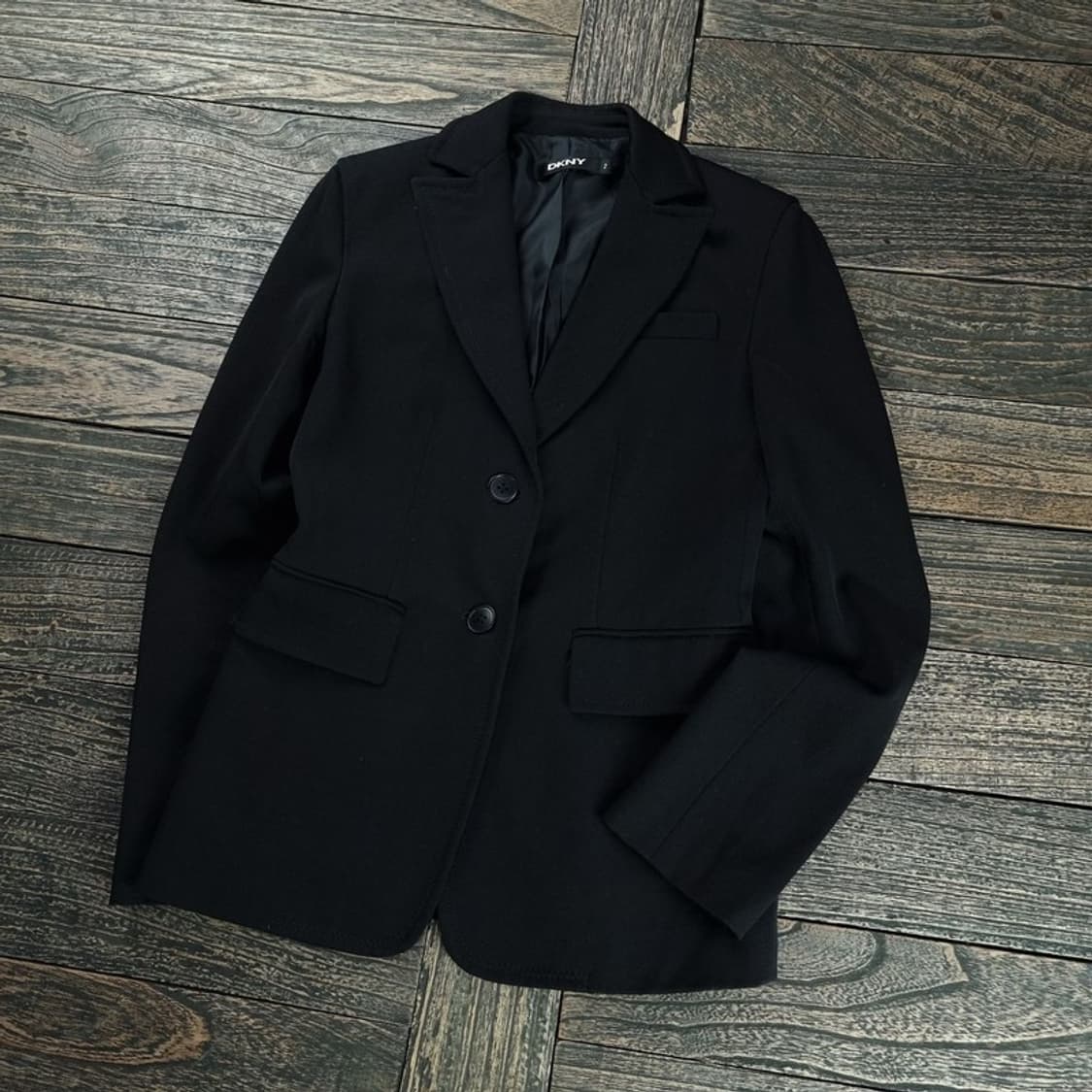 [도나카란] 재팬 울 블랜디드 모직 블레이저 자켓 블랙 M18459 상품이미지1