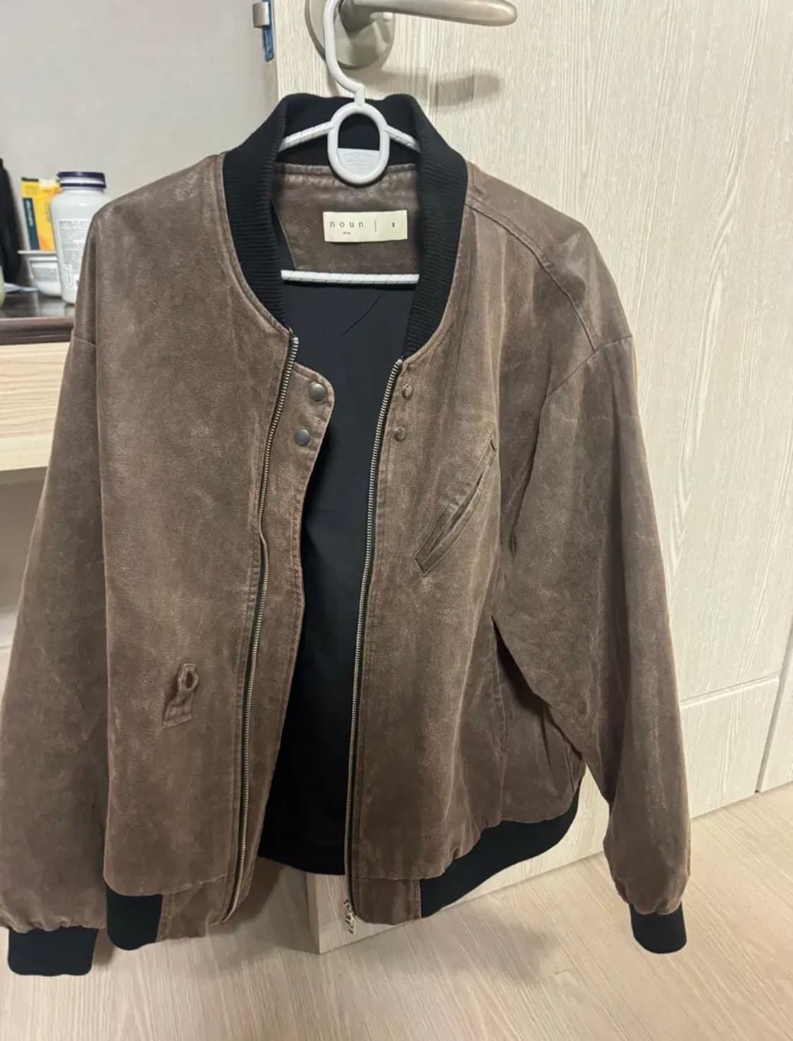 노운 스웨이드 블루종자켓 상품이미지1