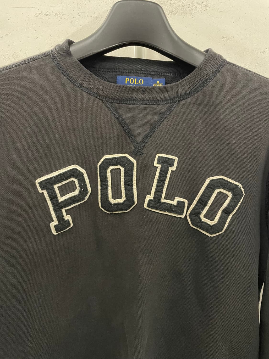 폴로랄프로렌 기모 맨투맨 블랙 M 상품이미지3