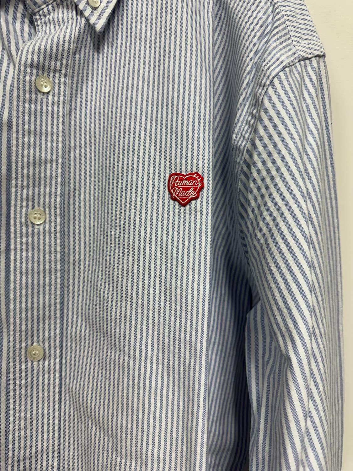 휴먼메이드 옥스퍼드 스트라이프 셔츠 XXL 사이즈 상품이미지5