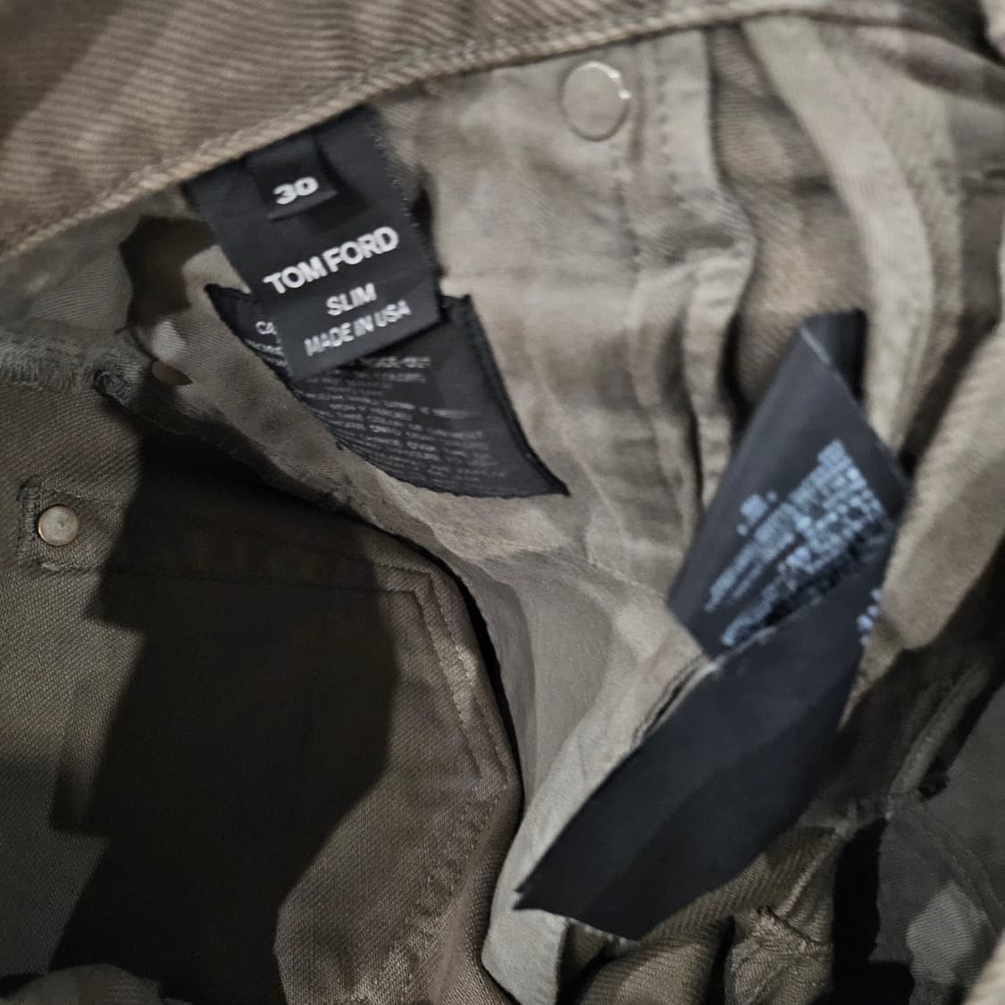 톰포드 스웨이드 패치로고 슬림핏 데님팬츠 상품이미지5