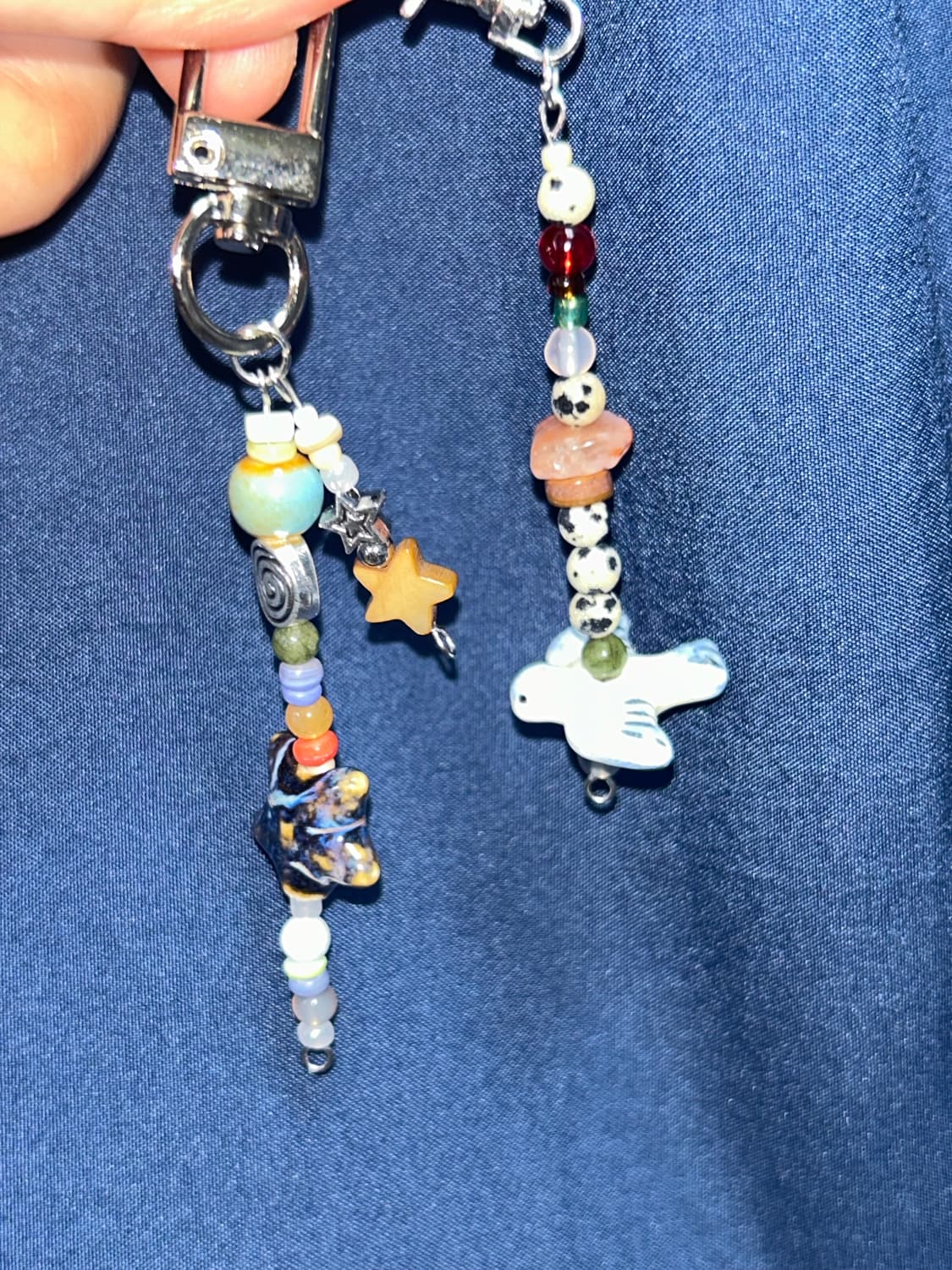 빈티지 비즈 키링 / vintage bird keyring 상품이미지1