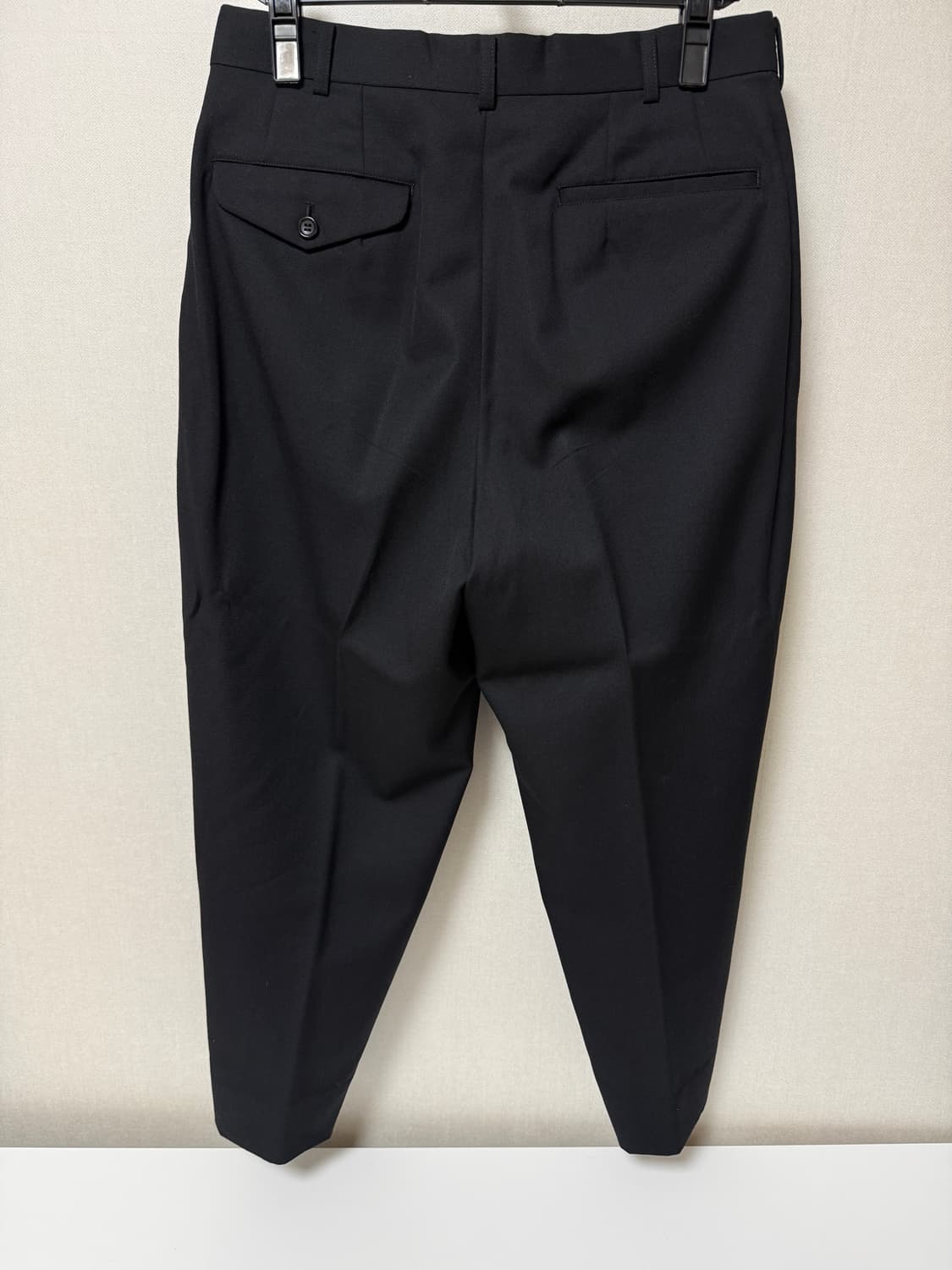 꼼데가르송 옴므 듀스 24ss 울 팬츠 블랙 s 상품이미지2