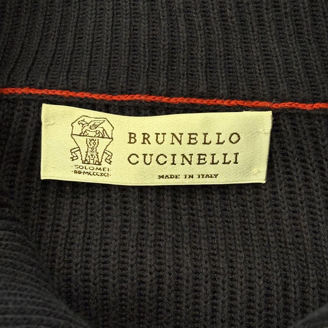 90 브루넬로 쿠치넬리 네이비 니트집업  상품이미지4