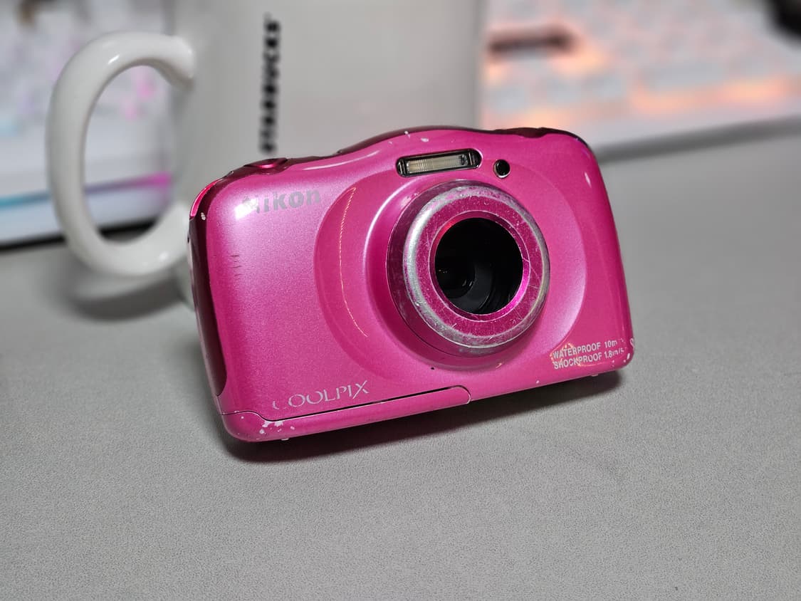니콘 쿨픽스 w100 핑크 빈티지 디카 상품이미지2