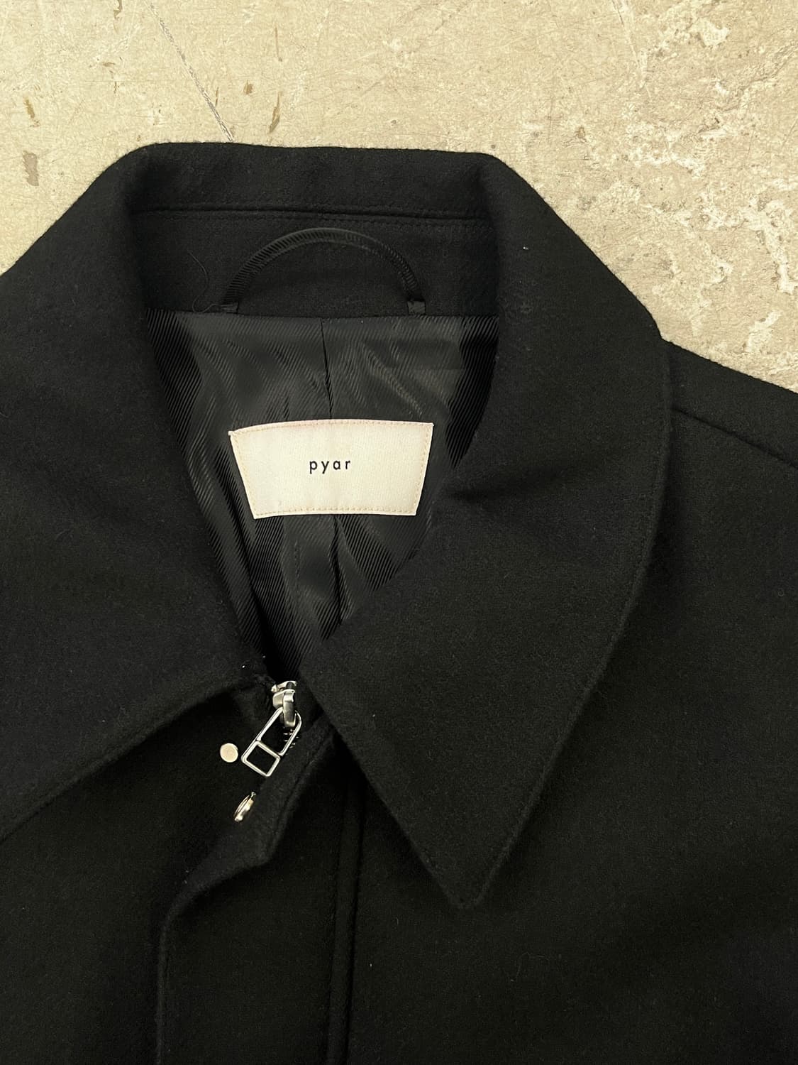 [L] PYAR 뉴노멀 멜톤 울 블루종 자켓 001 상품이미지2