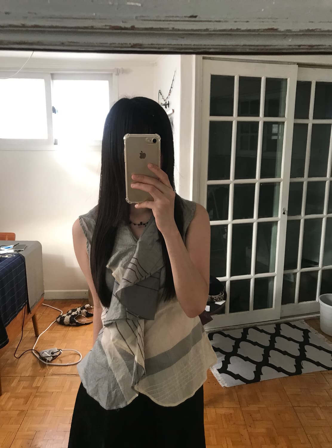vintage frill pattern shirts 상품이미지3