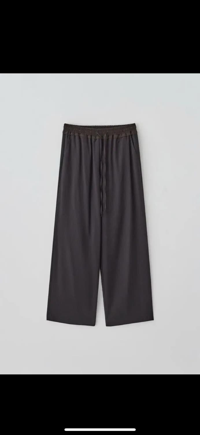 타낫 스트라이프 밴딩 와이드 팬츠 브라운 상품이미지8