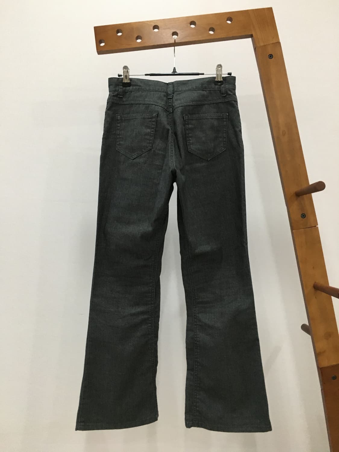 일본빈티지 차콜 부츠컷팬츠 상품이미지2