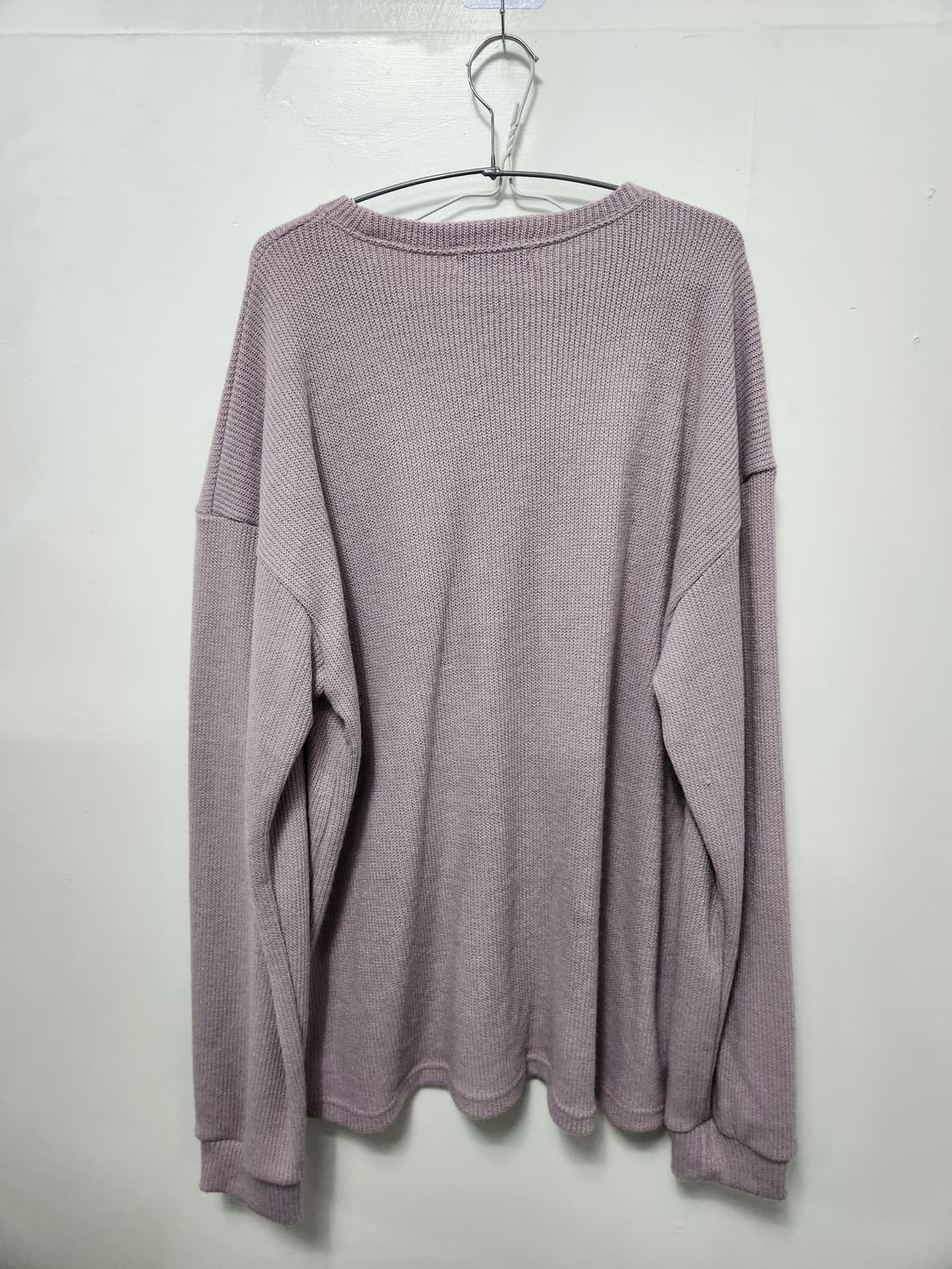 빈티지 고양이 니트 연보라 상품이미지2