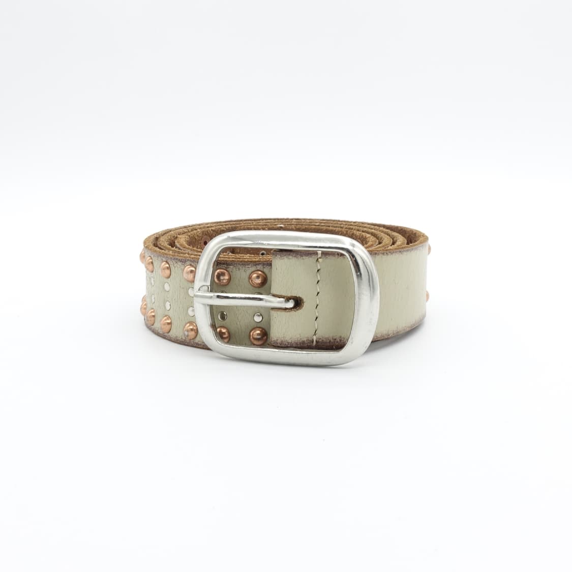 ZADIG&VOLTAIRE 쟈딕앤볼테르 아이보리 베이지 비즈 스터드 벨트 상품이미지5