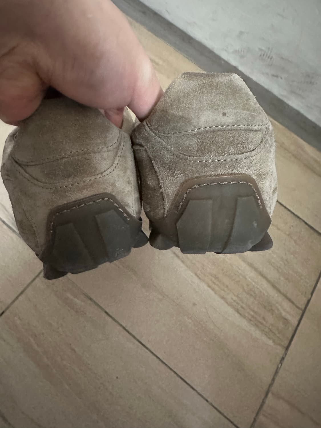 (260) 마시모두띠 피스 스웨이드 스니커즈 타우페 상품이미지4