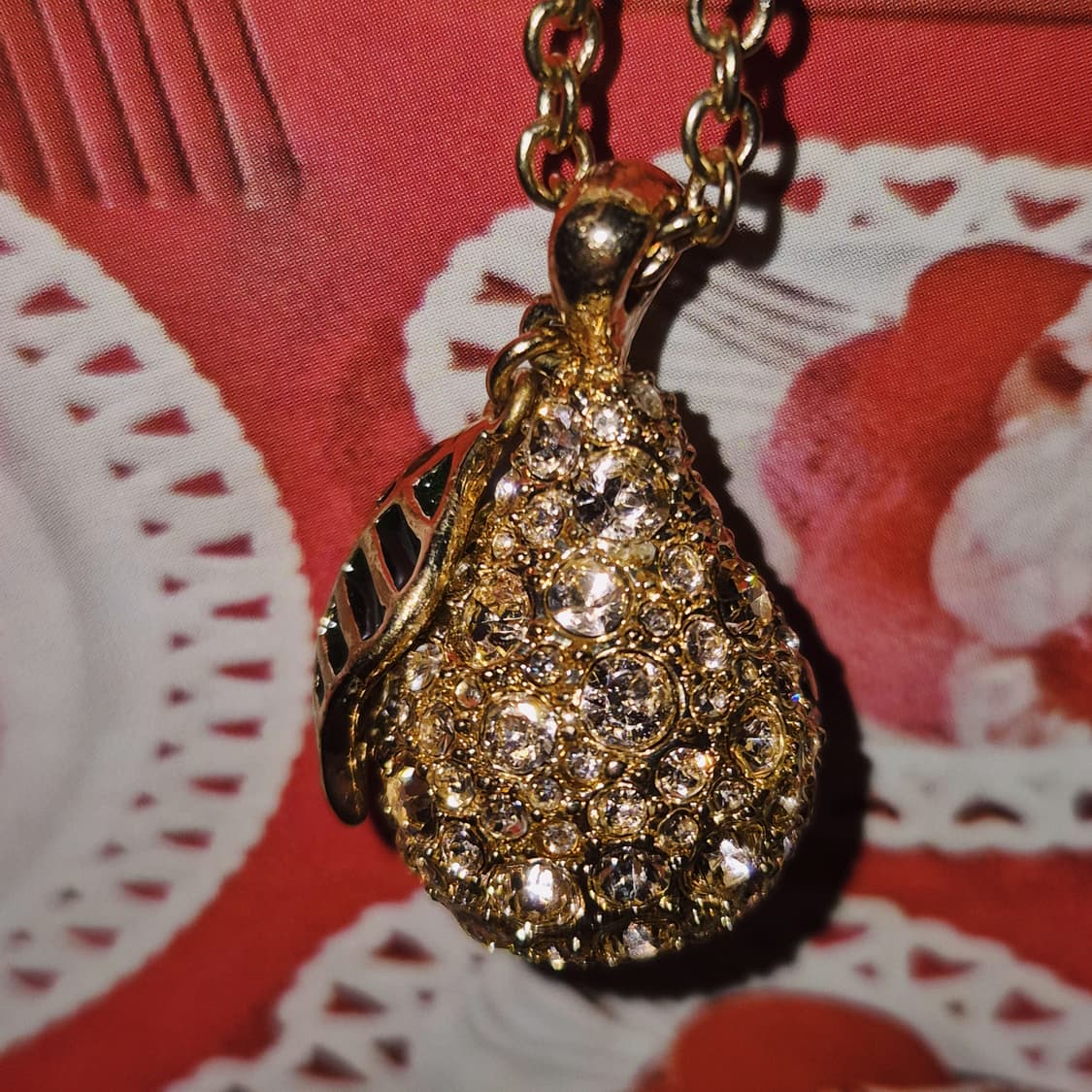 08s 한정 마크제이콥스 크리스탈 빅 서양배 목걸이 상품이미지7