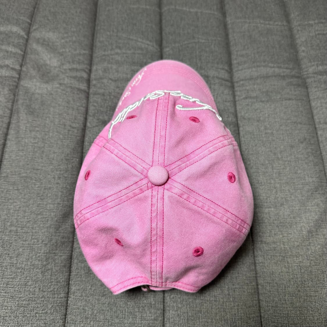 아크네 스튜디오 로고 볼캡 버블핑크 상품이미지4