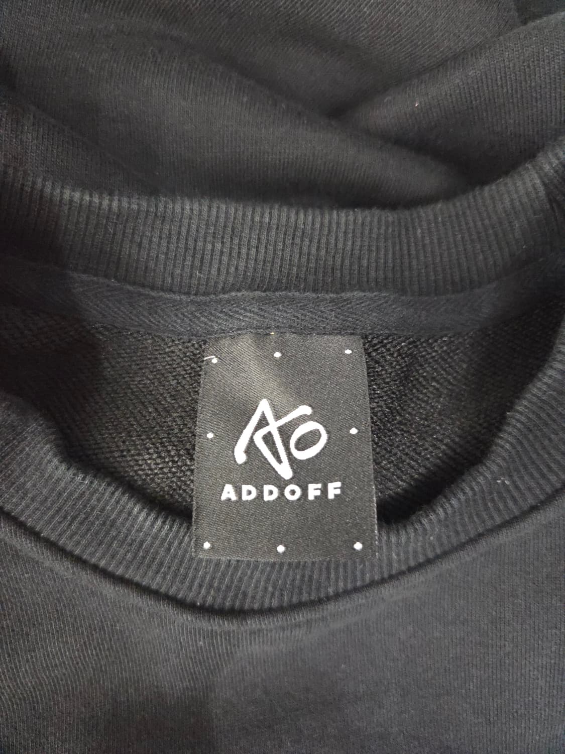 ADDOFF SHATTER 그래픽 블랙 맨투맨 상품이미지7