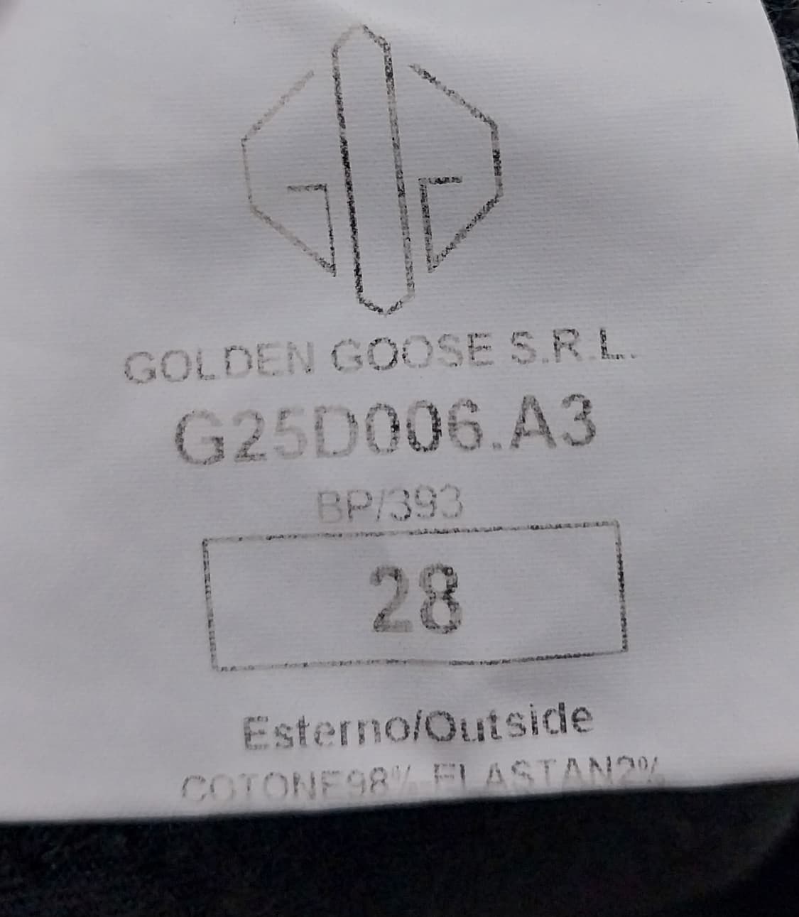 GOLDEN GOOSE 골든구스 슬림핏 치노팬츠 28사이즈 상품이미지6