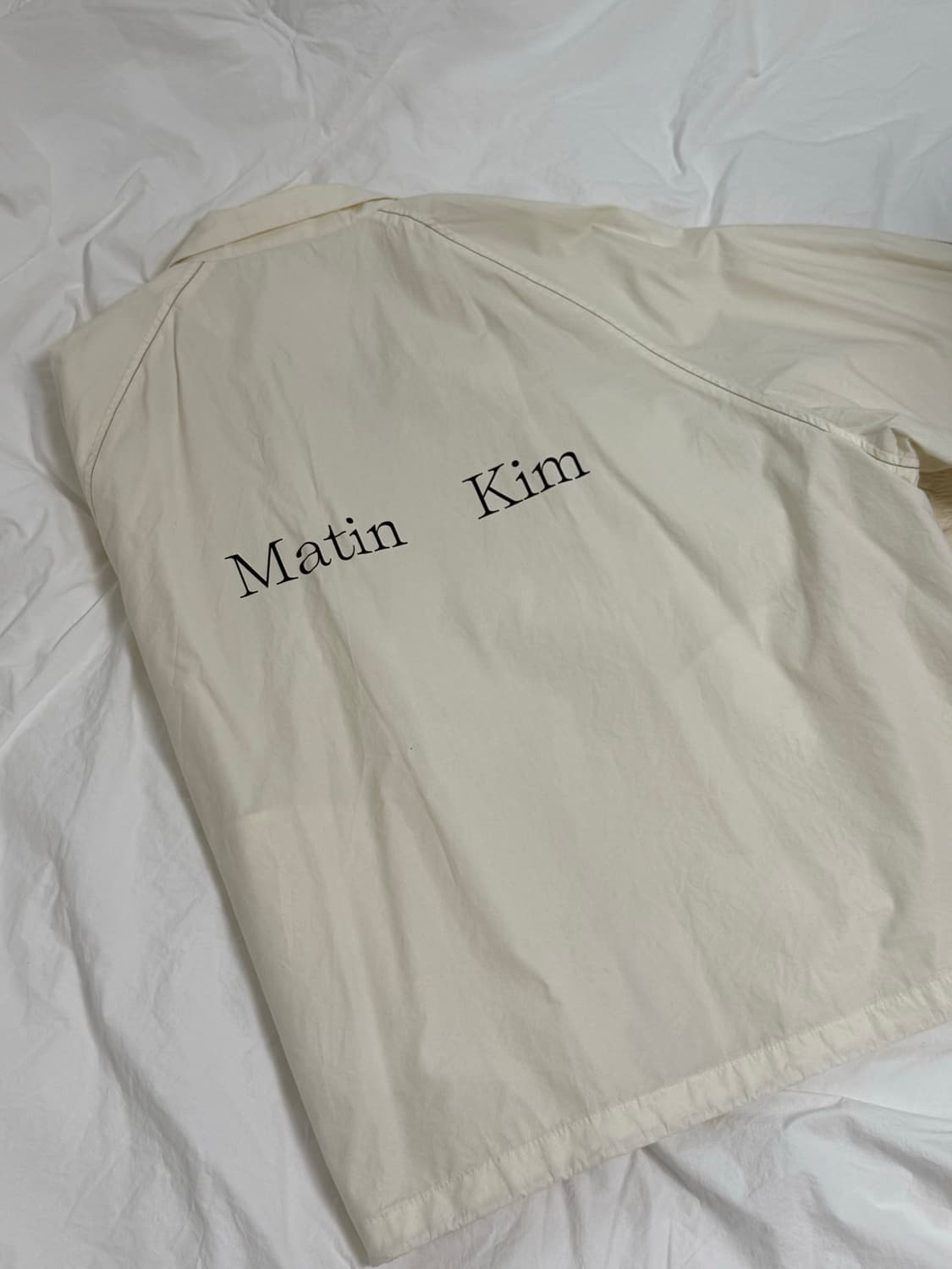 MATIN KIM LOGO COATING JUMPER 상품이미지4